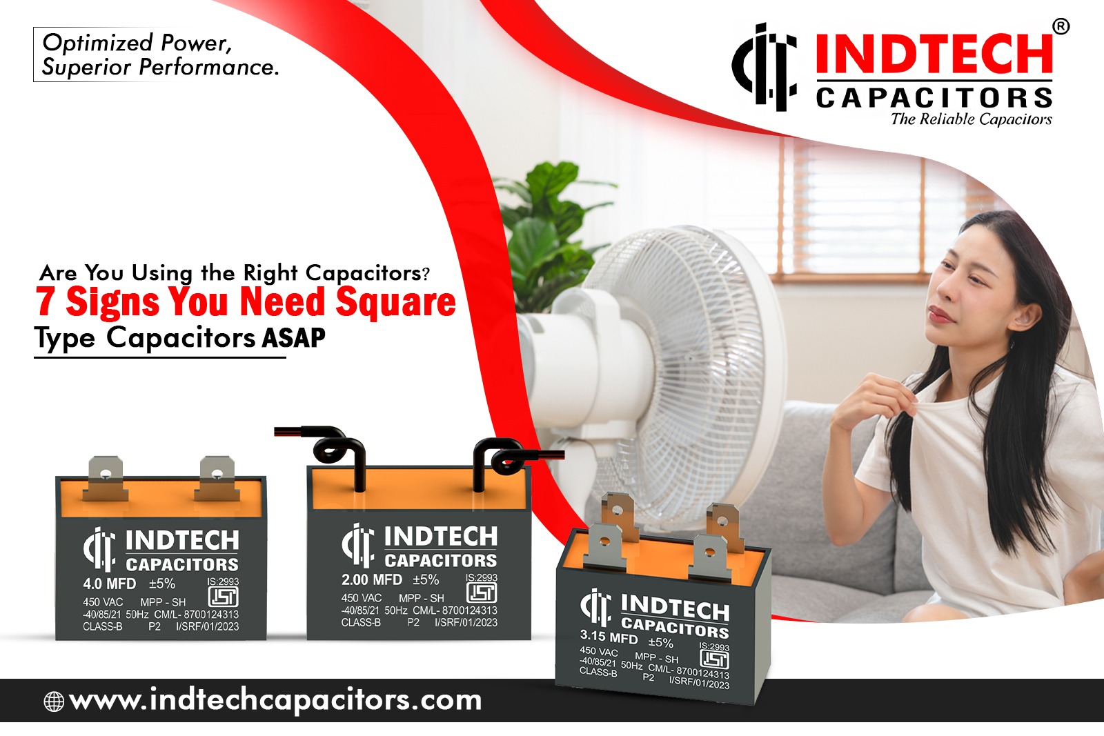 Square Type Capacitors Manufacturers in India